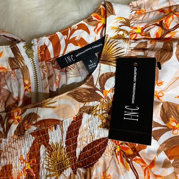 INC International Concepts Cotton Floral-Print Jumpsuit - Picture 7 of 7